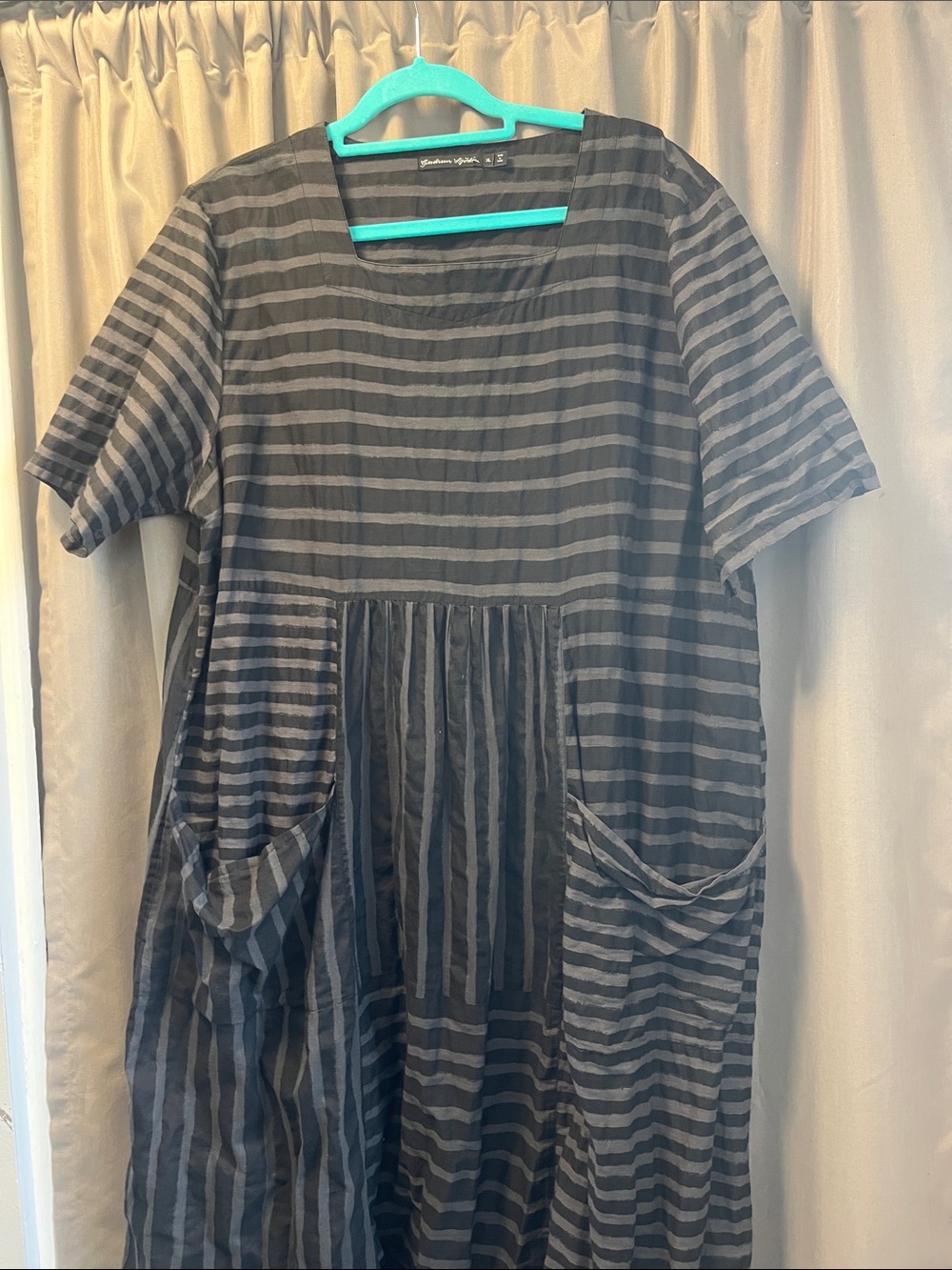 Gudrun Sjoden Striped Short Sleeve Pocket Dress